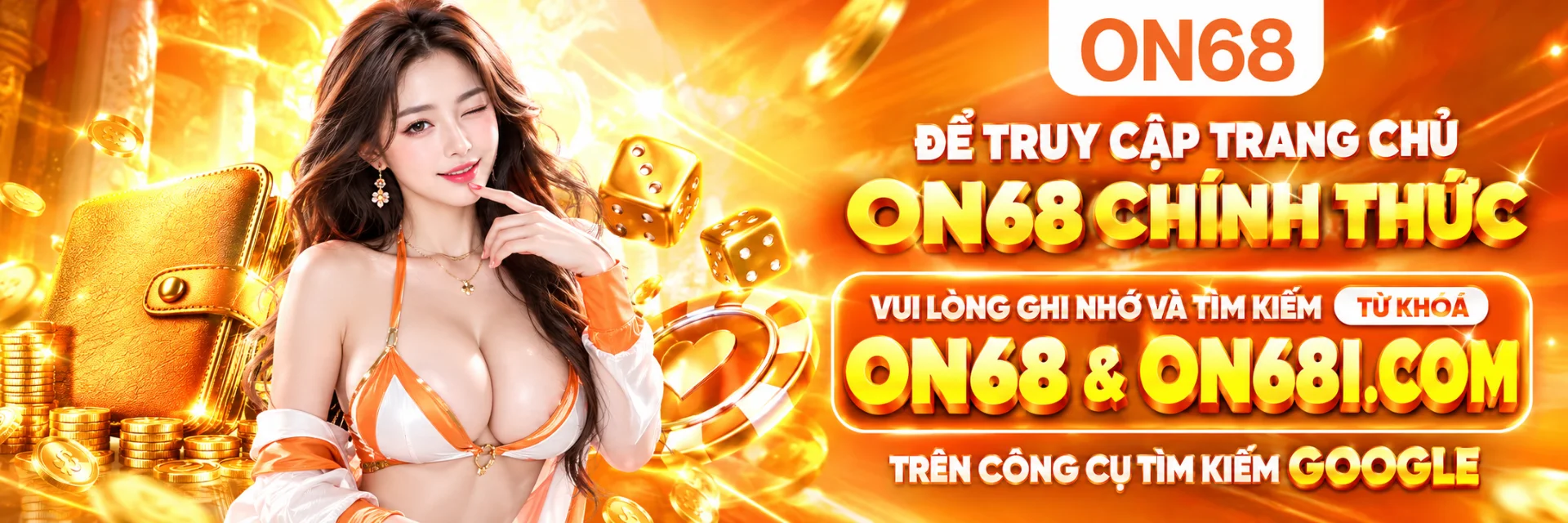 Banner trang chủ nhà cái ON68